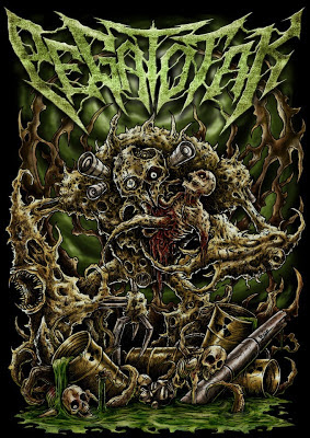 Pegat Otak Band Death Metal Pamanukan - Subang Cover Artwork Logo Font Wallpaper 