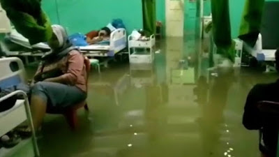 Viral Ruang Rawat Inap di RS Tasikmalaya Pasien Kebanjiran