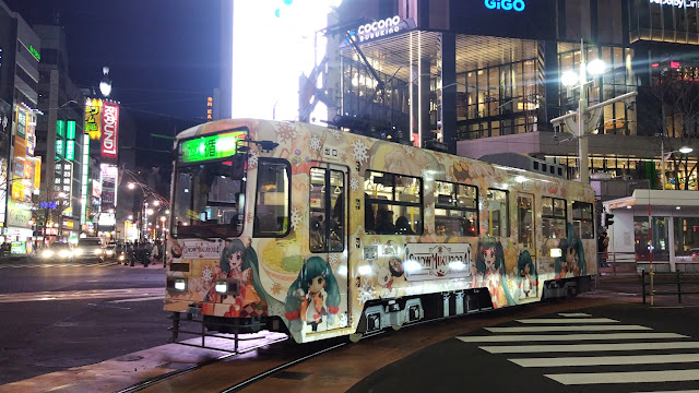 雪ミク電車 ラッピング 路面電車 初音ミク