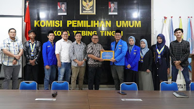 Audiensi Dengan KPU, PMII Tebingtinggi "Perkuat Peran Mahasiswa Dalam Mengawal Proses Demokrasi dan Siap Menjadi Mitra Bagi KPU"