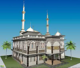 Contoh Desain Masjid Minimalis 1 dan 2 Lantai