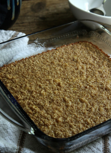 Baked Banana Oatmeal