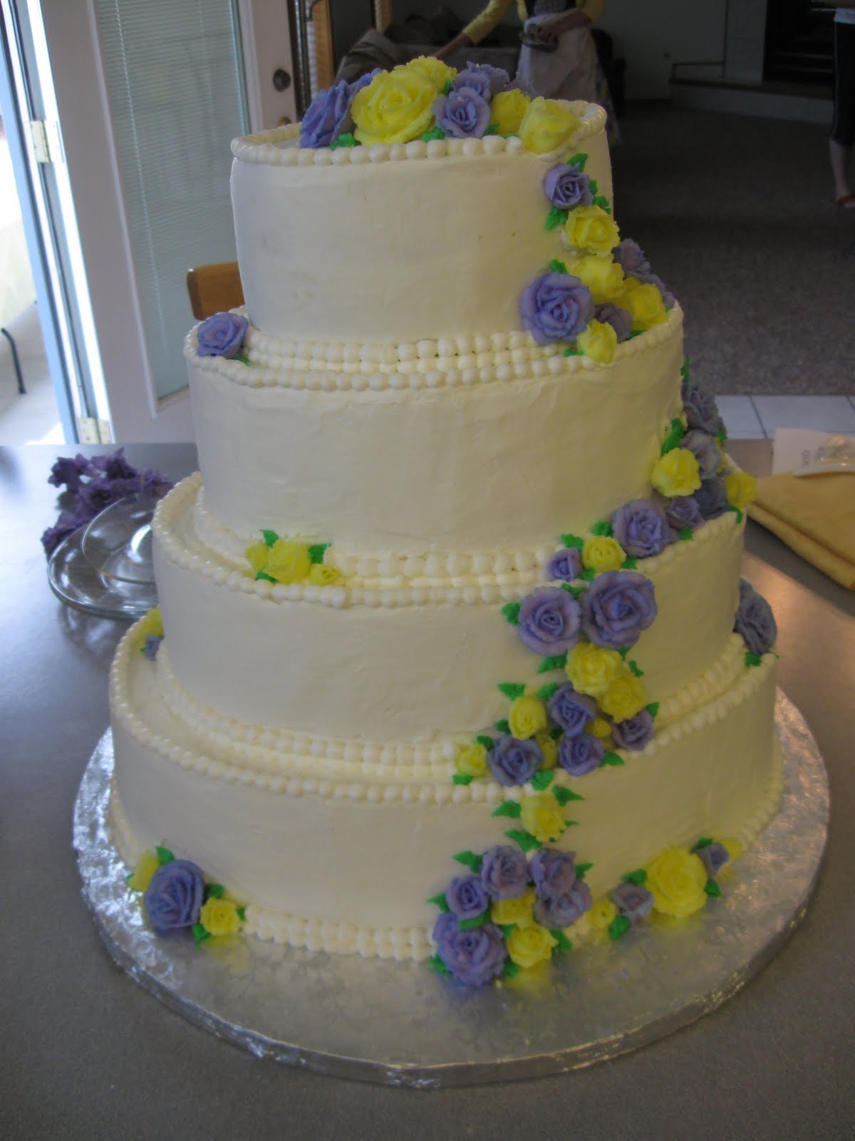 purple and yellow wedding