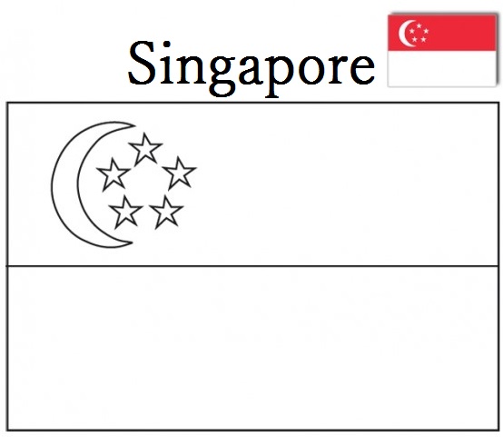 Geography Blog: Singapore Flag Coloring Page