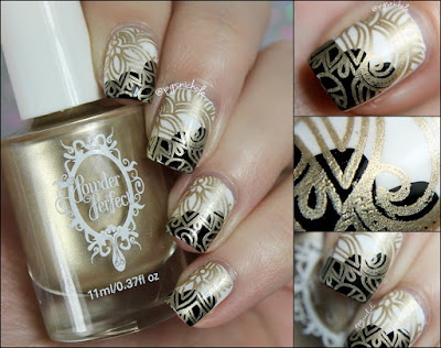 Powder Perfect Golden Stamping Polish