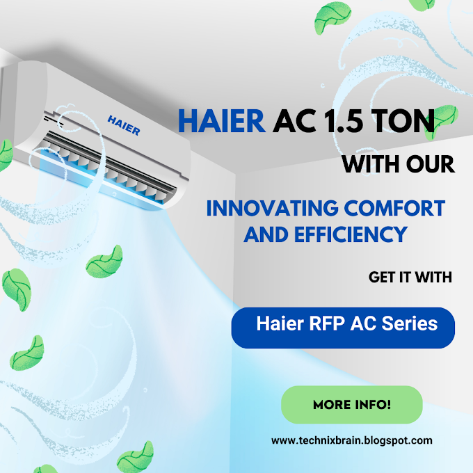 Haier 1.5 Ton Air Conditioner (AC) Innovating Comfort and Efficiency.