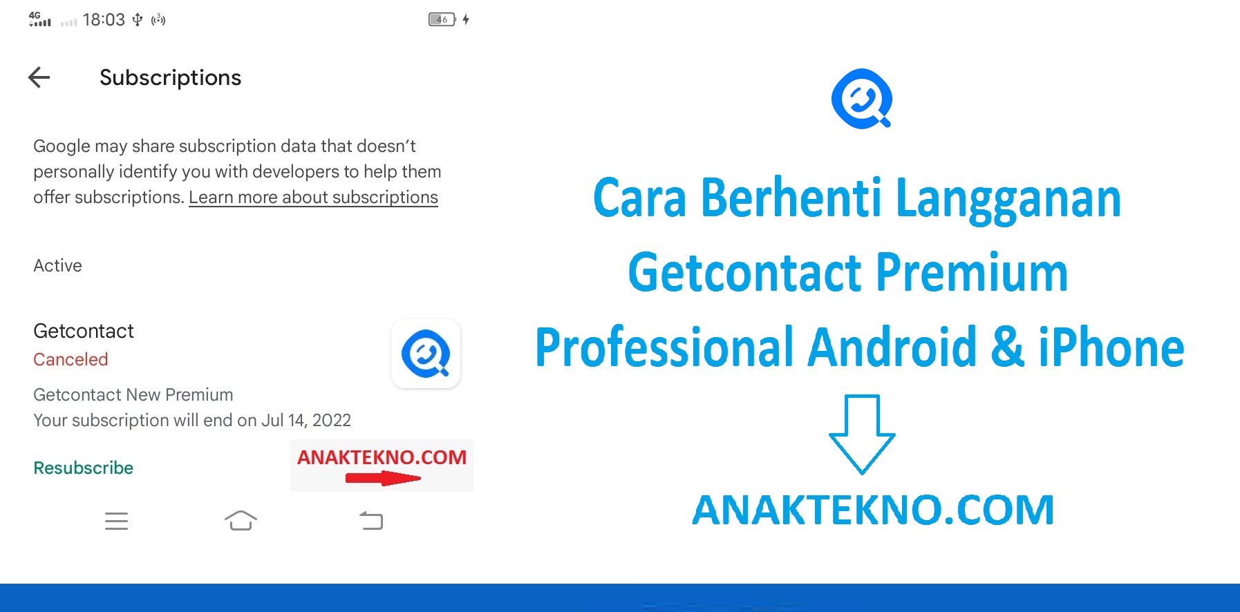 Cara Berhenti Langganan Getcontact Premium Android & iPhone