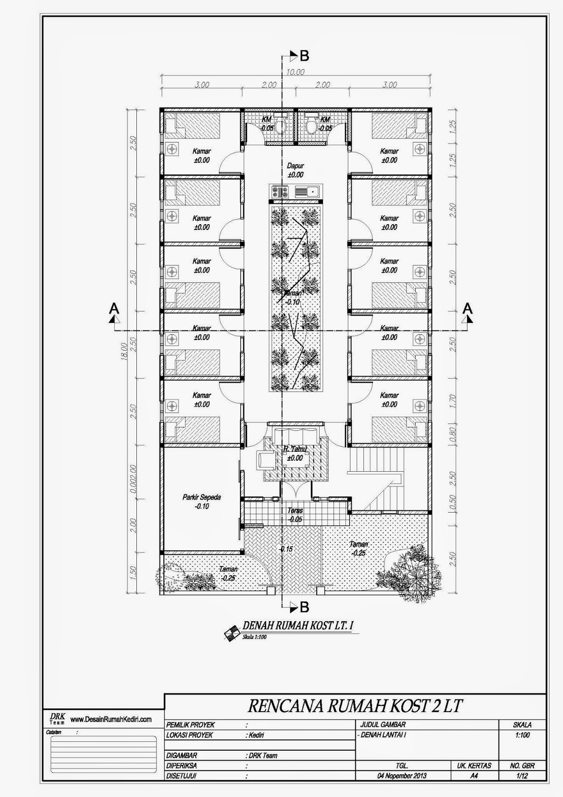 Desain Rumah  Kost  10 X 15 Warna Cat Rumah  Minimalis