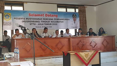 PLH Bupati Pakpak Bharat Buka Musrenbang Kecamatan STTU Julu