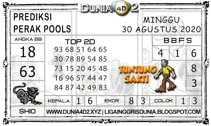 Prediksi Togel PERAK DUNIA4D2 30 AGUSTUS 2020