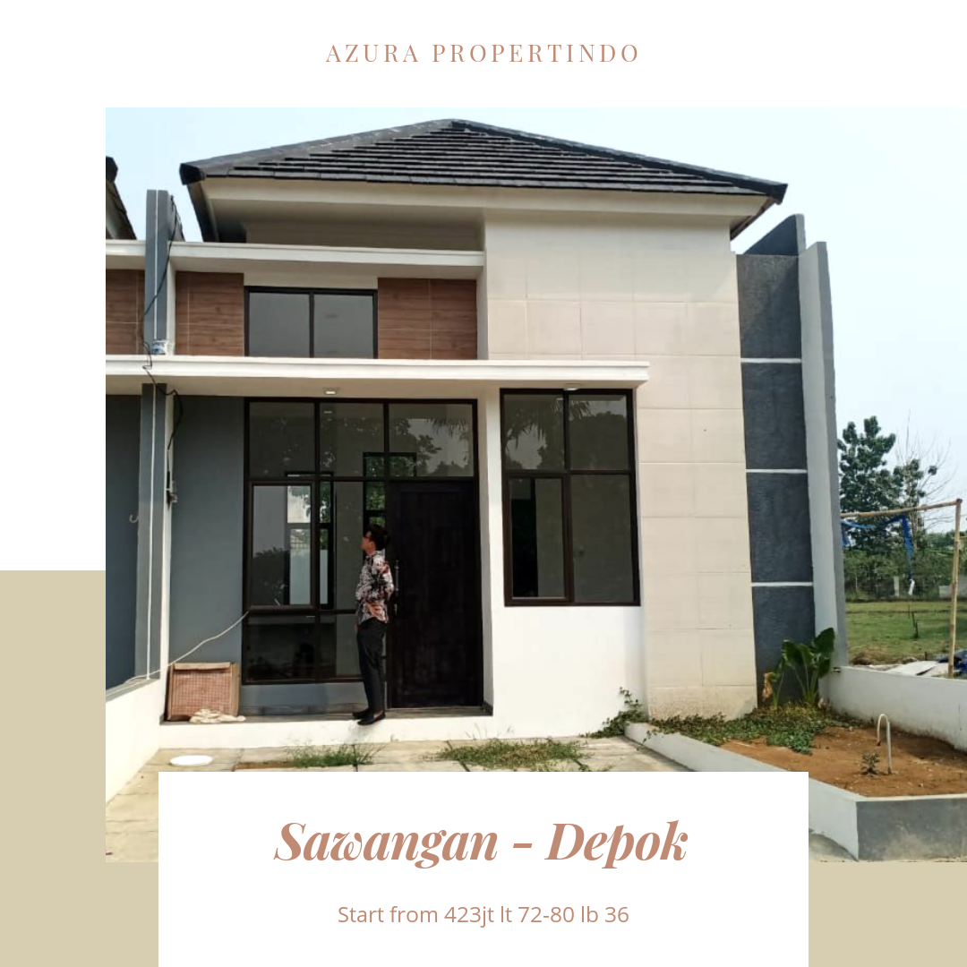 Rumah type 36/96 di depok dekat dengan kubah mas 