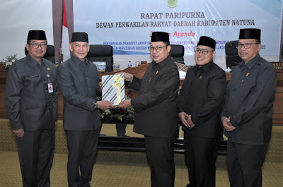 DPRD Natuna Setuju Ranperda Pertanggungjawaban Pelaksanaan APBD TA 2023 Ditetapkan Jadi Perda