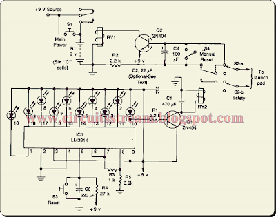 Model Rocket Launcher Circuit Diagram