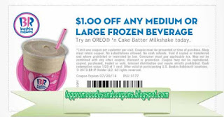 Free Printable Baskin Robbins Coupons