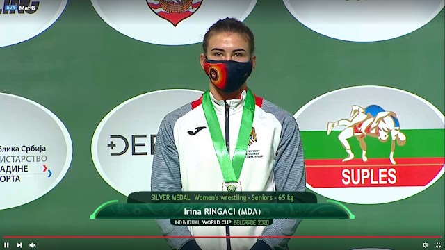  Irina Rîngaci medaliată cu argint la Cupa Mondială de lupte libere 