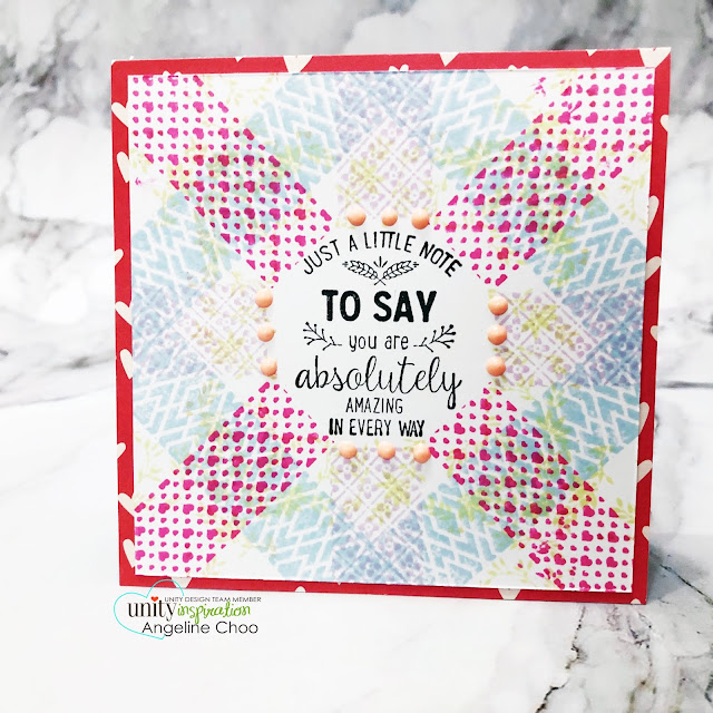 ScrappyScrappy: Unity Stamp Ann Butler Background Builders  #scrappyscrappy #unitystampco #annbutler #backgroundbuilders #cardmaking #card #papercraft #stamping #youtube #quicktipvideo #quiltpattern #backgroundstamp #ginakdesigns #wreathbuildertemplate #wreathbuilder #stampingplatform #mementodyeinks #sentimentkit #everythingcomesfullturn #nuvodrops 