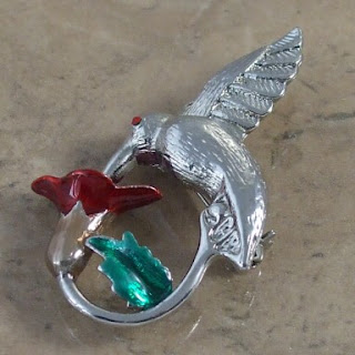 Hummingbird brooch 1990s