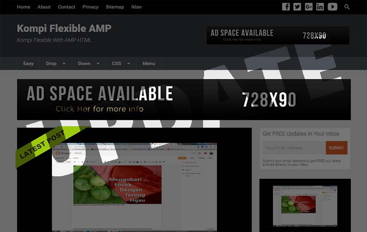 Update Premium Template Kompi Flexible AMP V2.00