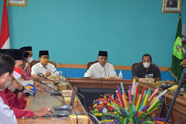 Bupati Natuna Memimpin Rapat Pembubaran Panitia HUT ke 76 Kemerdekaan RI