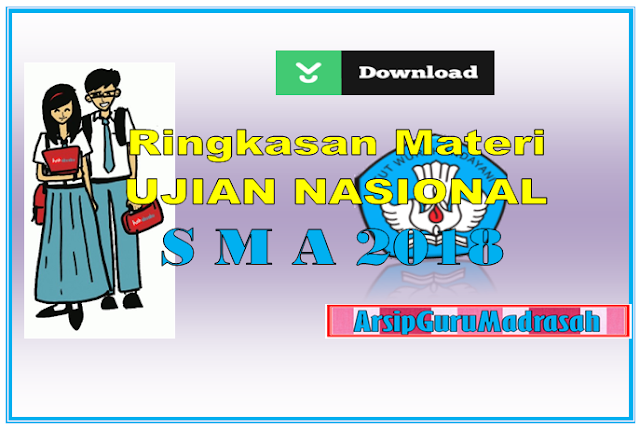 Download Ringkasan Materi Ujian Nasional matematika ipa bahasa indonesia bahasa inggrisSMA2018