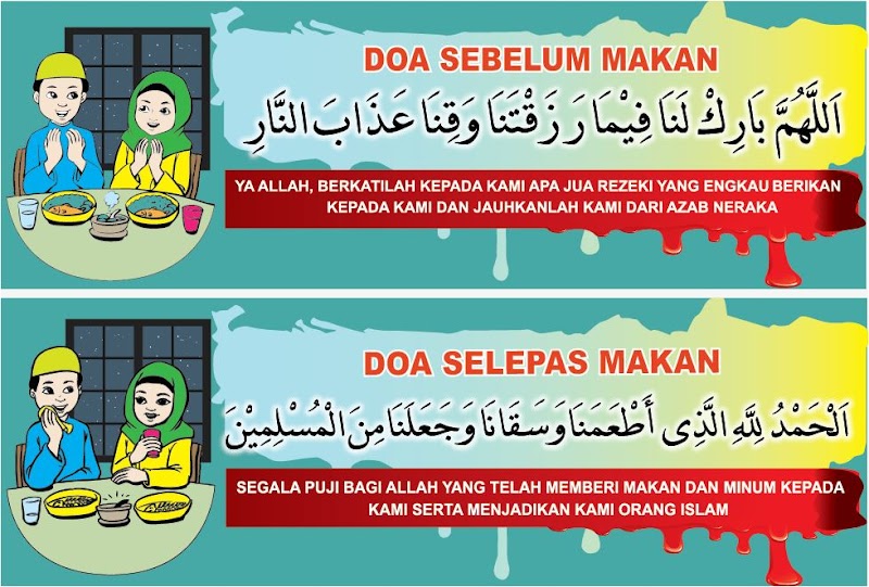 23+ Inilah Doa Sebelum Dan Selepas Makan