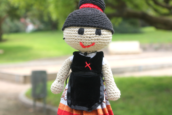 Muñeca jarafuelina amigurumi