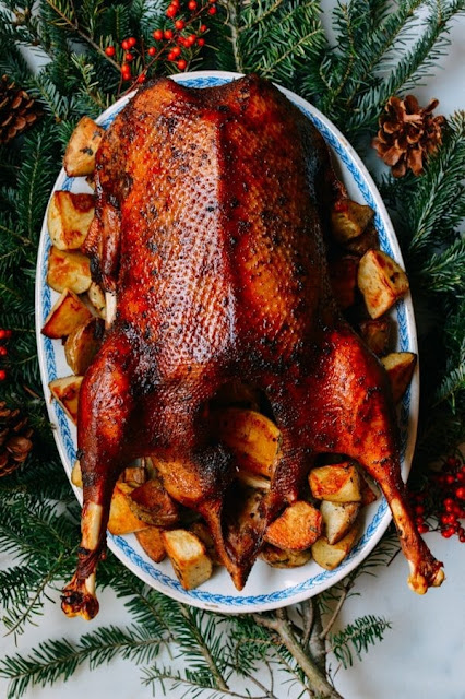 Orange Five-Spice Roast Goose and Potatoes