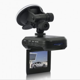 Mini HD Car DVR 2.5 Inch LCD Night Vision Motion Detection Black