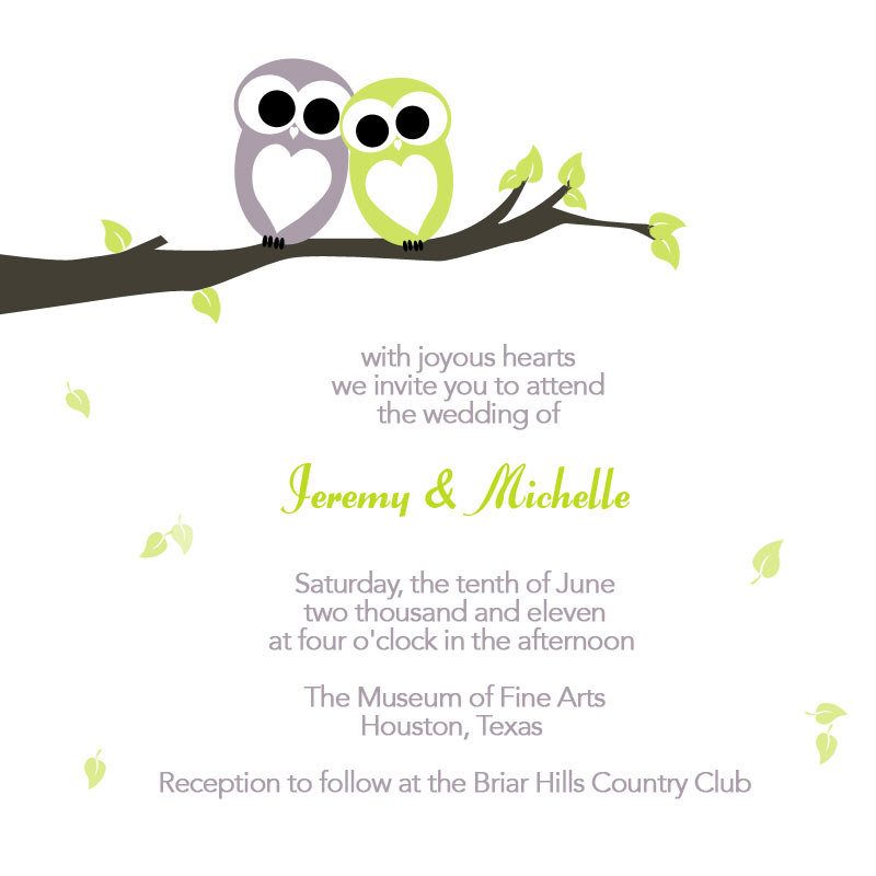 Free Printable Wedding Invitation - Love Birds | Printable Wedding