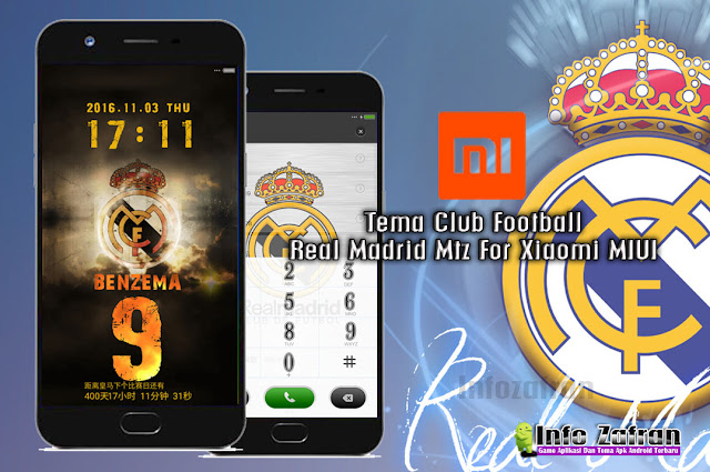 Download Tema Bola Real Madrid Mtz For Xiaomi MIUI Terbaru
