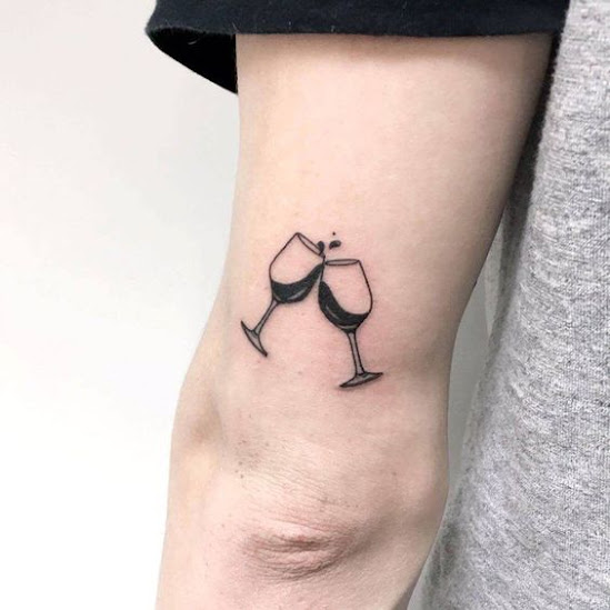 Top 10 Boozy Tattoos for Those Who Enjoy Wine Time.