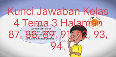 Kunci Jawaban Buku Tematik Siswa Kelas 4 Tema 3 Pembelajaran 6 Subtema 2 Keberagaman Makhluk Hidup di Lingkunganku Halaman 87 88 89 91 92 93 94