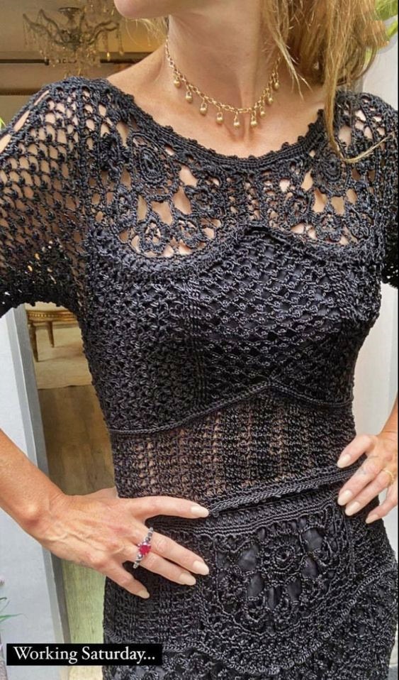 crochet gotyc dress