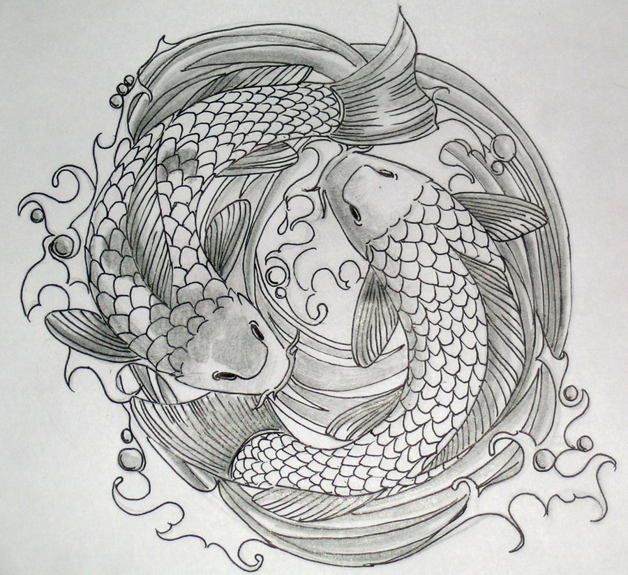 Koi Tattoo Design Coloured by BlueUndine Best Tattoo Designs With Pictures