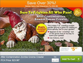 Zombie Gnome Crawler from Publishers Clearing House