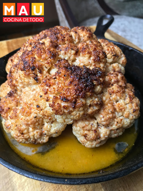 mau cocina de todo coliflor al horno facil rostizada