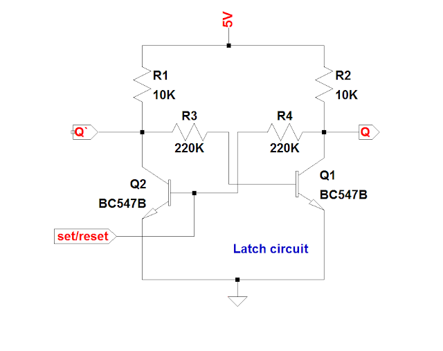 simple latch circuit diagram