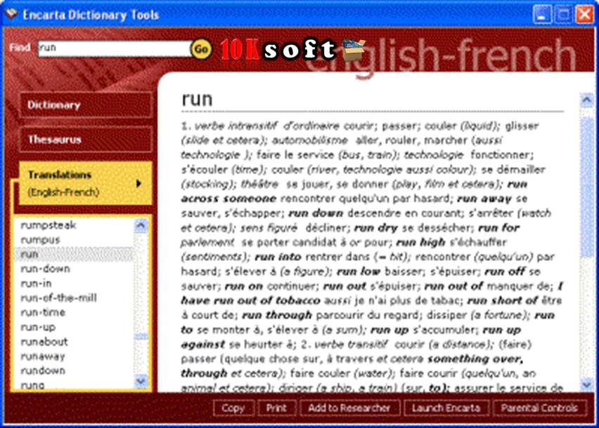 Microsoft Encarta Dictionary Free Download