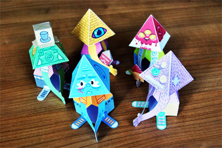 Praying Paper Toys