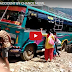 BUS SAVED FROM ACCIDENT BY CHANCE NEPAL