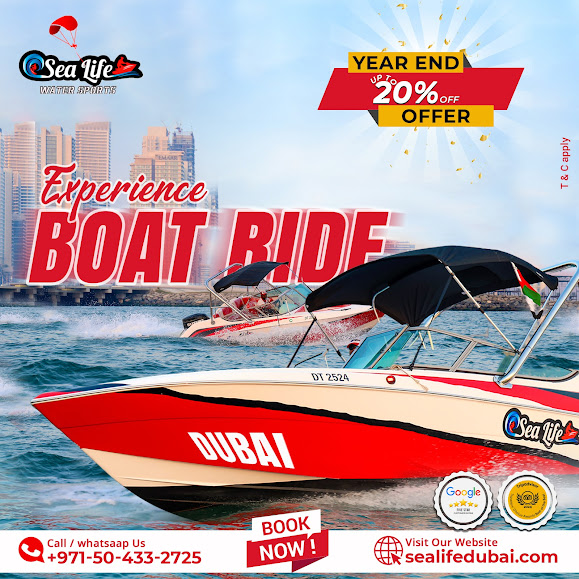 Speed boat ride Dubai