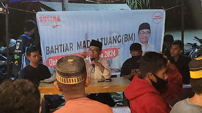 Cagub Sultra BM Silaturahim Dengan Milenial Wolo