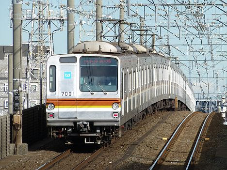 東京メトロ有楽町線　各停　新木場行き3　7000系