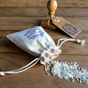detalles de boda bolsitas de tela para arroz o lavanda