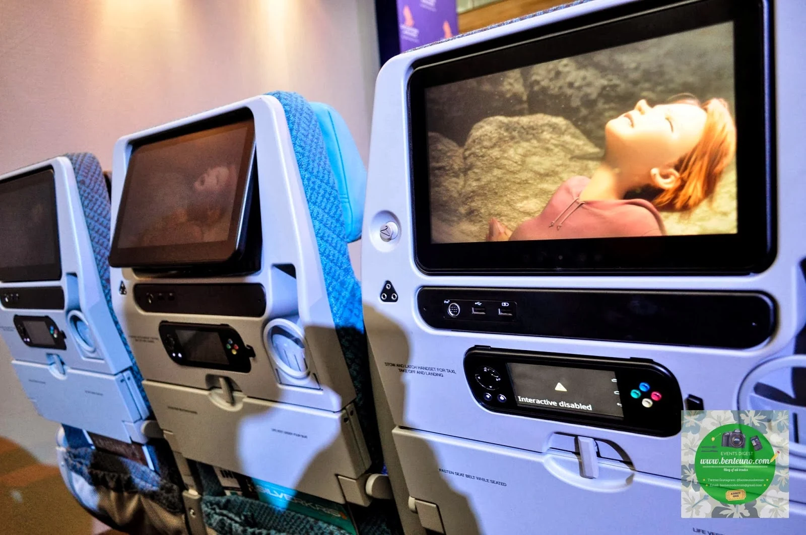 KrisWorld In-Flight Entertainment System on Economy Class of SingAir