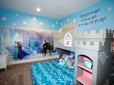 Desain Kamar Cantik Anak Perempuan Tema  Frozen