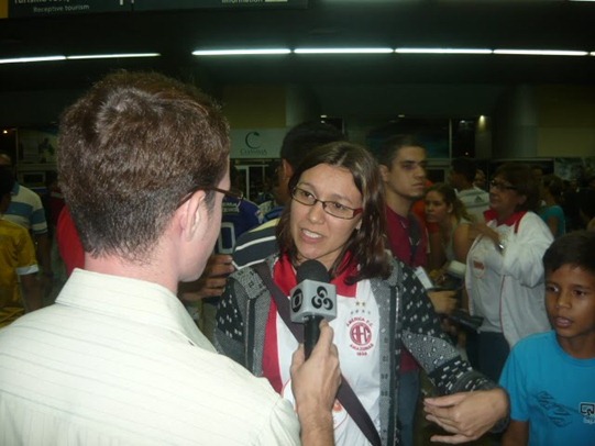 A presidente Bruna Parente comenta a classificação Foto: João Paulo Oliveira Medeiros