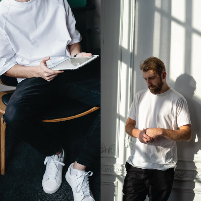white shirt outfit idea for men