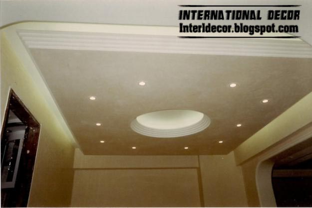Classic gypsum, plaster roof in Spanish designs, calm gypsum roof ...