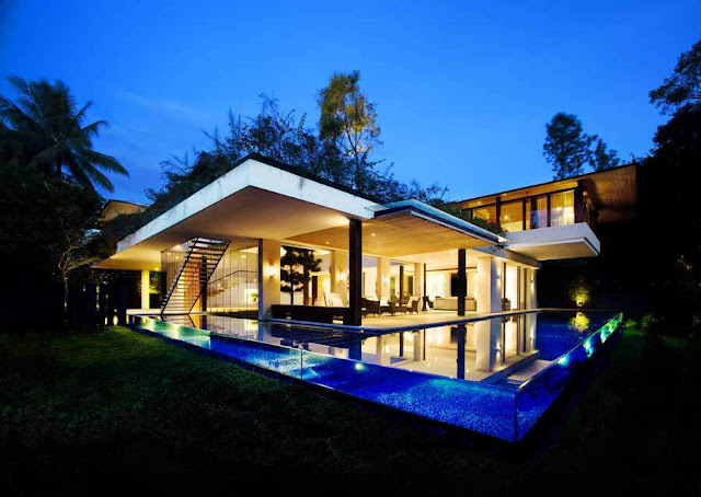 Singapore Pool Contemporary Tropical House